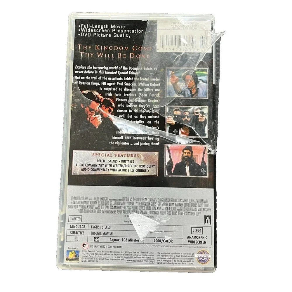 The Boondock Saints UMD Video for PSP Unrated Special Edition Action & Adventure